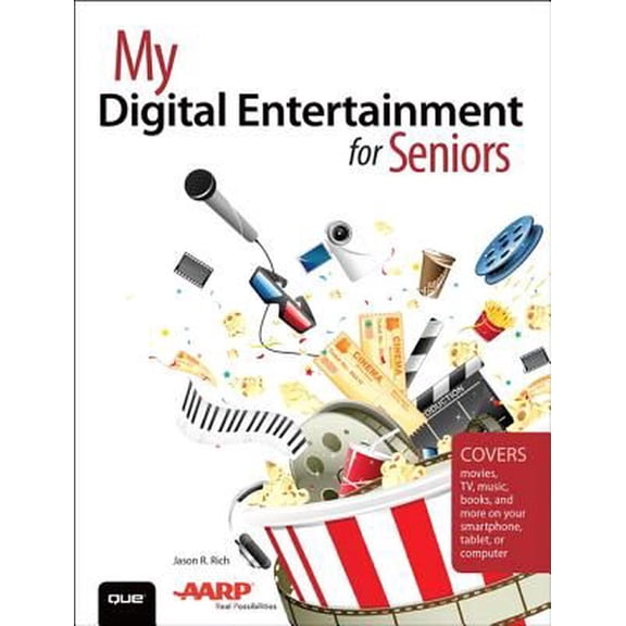 My...: My Digital Entertainment for Seniors (Covers Movies, Tv, Music, Books and More on Your Smartphone, Tablet, or Computer) (Paperback)