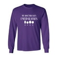 thumbnail image 1 of My Doctor Says I Need Glasses Adult Long Sleeve T-shirt, 1 of 2