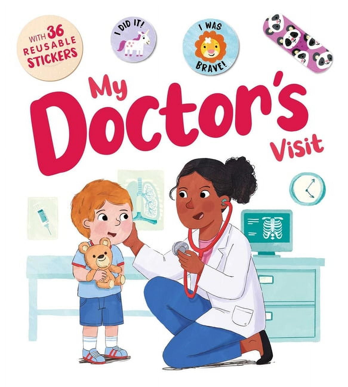 My Doctor's Visit: An Interactive Storybook with 36 Reusable Bravery Stickers, (Board Book)