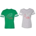 thumbnail image 1 of My Dog Cat Think I am Cool Matching Couple Cotton Jerseys (Men Green / Women Heather) (Men XL / Women S), 1 of 3