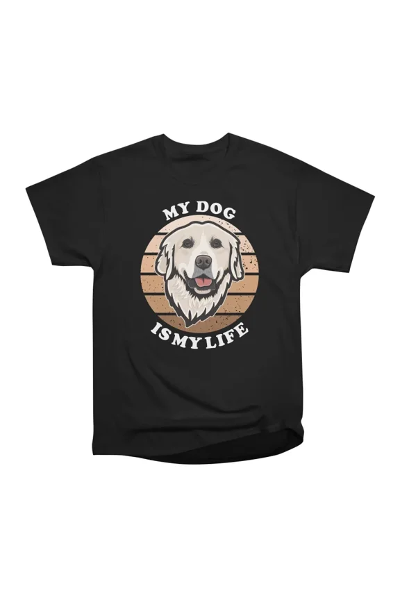 My Dog Is My Life Golden Retriever Sunset T-Shirt Tee Gift For Him Merch For Her Apparel F
