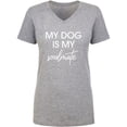 thumbnail image 1 of My Dog Is My Soulmate Womens V-Neck Tee, 1 of 3