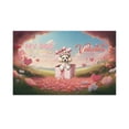 thumbnail image 1 of My Dog Is My Valentine Cute Poodle in Gift Box Doormat Poodles Dog Lover Gifts Idea Indoor Outdoor Welcome Mat - 3006, 1 of 5