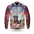thumbnail image 1 of My Dog Is My Valentine Cute Rottweiler in Gift Box All Over Print 3D Baseball Jacket Rottie Dog Lover Gifts Idea Bomber Jacket Softball - 3006, 1 of 6