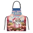 thumbnail image 1 of My Dog Is My Valentine Cute Shih Tzu in Gift Box Apron Lion Dog Lover Gifts for Cooking Grilling Baking Painting Gardening - 3006, 1 of 5