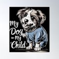 thumbnail image 1 of My Dog My Child Cute Pajama Pup Poster Wall Art, Modern Wall Decor, 16x24 UNFRAMED, 1 of 3
