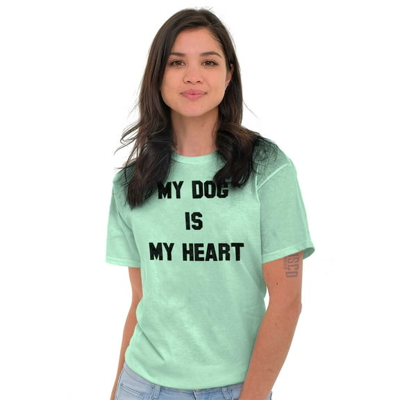 My Dog My Heart Rescue Pet Owner Women's Graphic T Shirt Tees Brisco Brands L