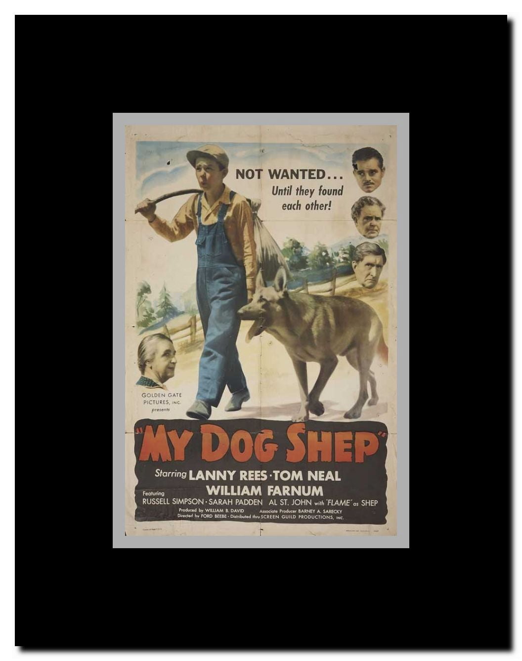 My Dog Shep Framed Movie Poster
