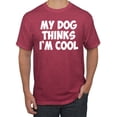 thumbnail image 1 of My Dog Thinks I'm Cool Funny Dog Lover Dog Lover Men's Graphic T-Shirt, Vintage Heather Red, 3XL, 1 of 3