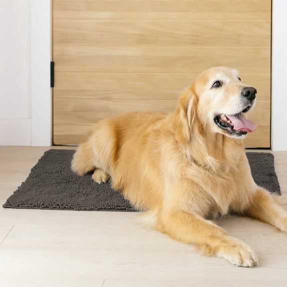 My Doggy Place Dog Mat for Muddy Paws, Washable Dog Dog Mat, Ash
