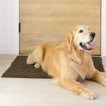 My Doggy Place Dog Mat for Muddy Paws, Washable Dog Dog Mat, Brown