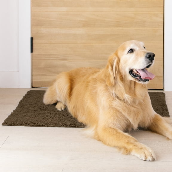 My Doggy Place Dog Mat for Muddy Paws, Washable Dog Dog Mat, Brown