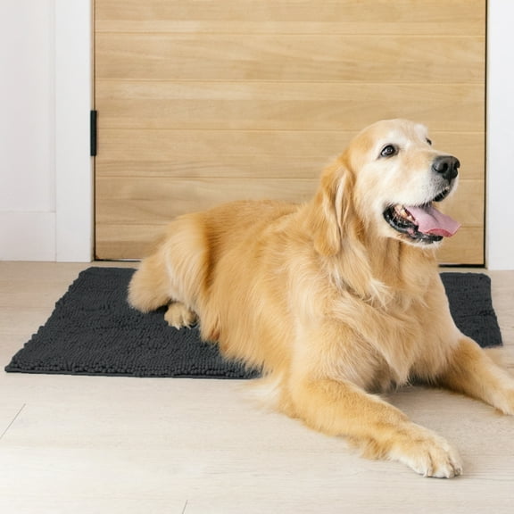 My Doggy Place Dog Mat for Muddy Paws, Washable Dog Dog Mat, Charcoal