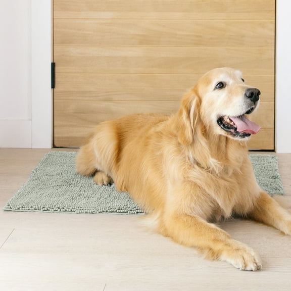 My Doggy Place Dog Mat for Muddy Paws, Washable Dog Dog Mat, Light Gray