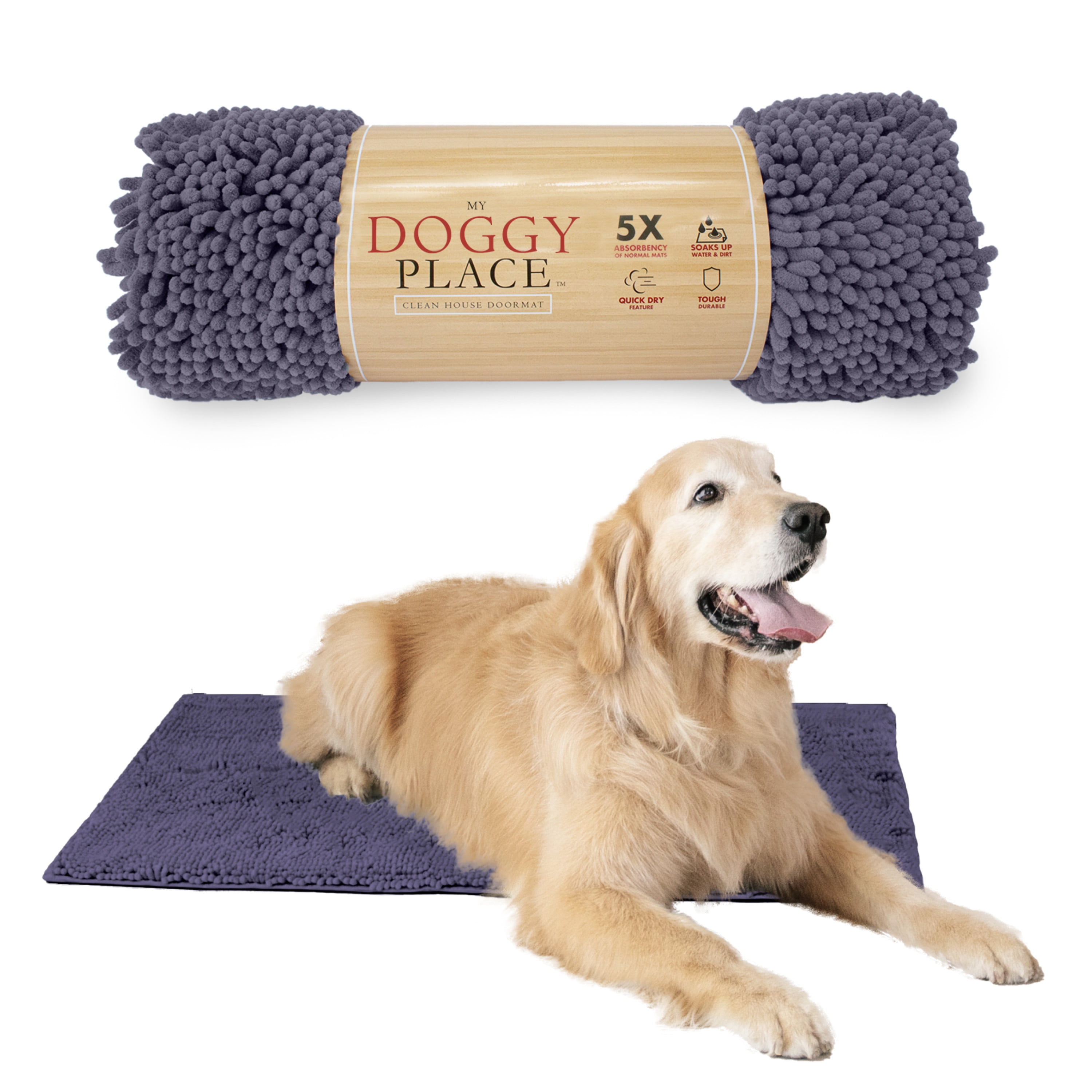  My Doggy Place Microfiber Dog Mat for Muddy Paws (31