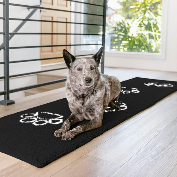 My Doggy Place Dog Mat for Muddy Paws, Washable Dog Door Mat, Black, Runner