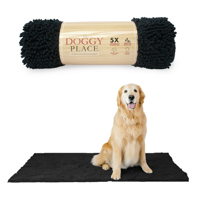 OLANLY Dog Door Mat for Muddy Paws, Absorbs Moisture and Dirt, Absorbent  Non-Slip Washable Mat, Quick Dry Microfiber, Mud Mat for Dogs, Entry Indoor