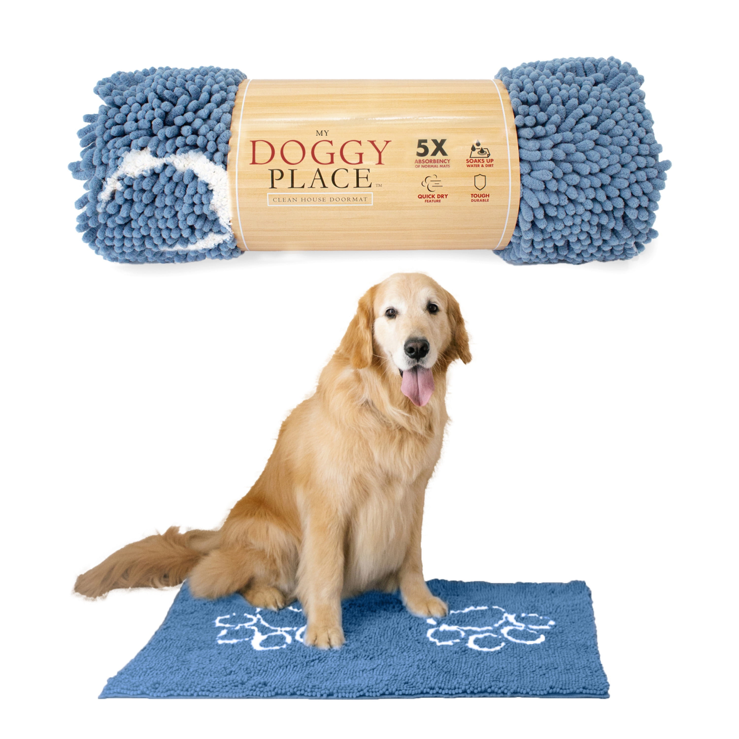 Dirty Dog Doormat Magically Soaks Up Water, Mud DirtWells Brothers Pet,  Lawn & Garden Supply