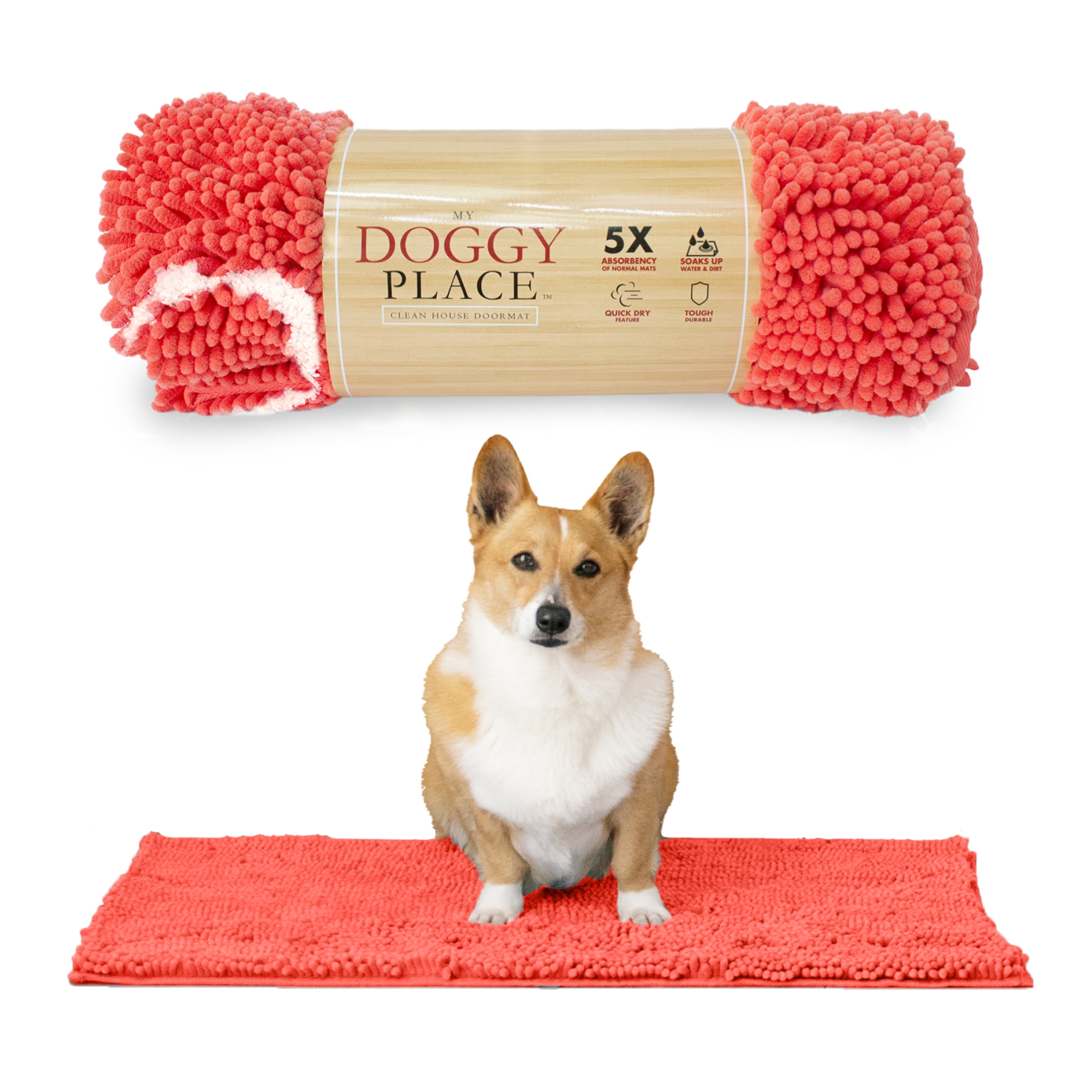 Indoor Door Mat, Dog Rugs for Muddy Paws, Mud Mats for Dogs, Super  Absorbent Qui 744759969125