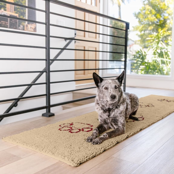 My Doggy Place Microfiber Dog Door Mat, Washable Dog Mat for Muddy Paws