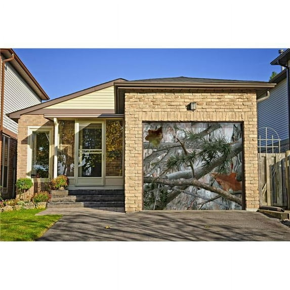 My Door Decor - Camo One - Nature 7 ft. x 8 ft. Garage Door Decor Banner Mural