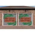thumbnail image 1 of My Door Decor 285901XMAS-036 My Door Decor - Merry Christmas White/Black Checkered - Christmas 7' x 8' Split Garage Door Dcor Banner Mural, 1 of 4
