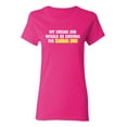 thumbnail image 1 of My Dream Job Would Be Driving the Karma Bus Sarcastic Novelty Gift Idea Adult Humor Funny Women's Casual Tees, 1 of 3