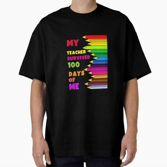 My Educator Survived 100 Days Of Me Student Achievement Milestone Unisex T-Shirt, up to Size 5XL