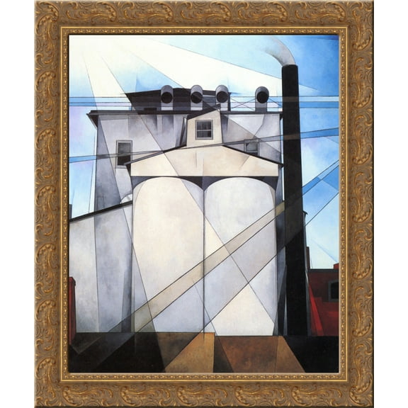 My Egypt 24x20 Gold Ornate Wood Framed Canvas Art by Charles Demuth