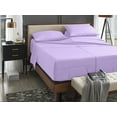 thumbnail image 1 of ABORN Split Queen, 600-TC 100% Giza Egyptian Cotton, 5 PC Bedsheet 12" Deep Pocket - Lilac, 1 of 9
