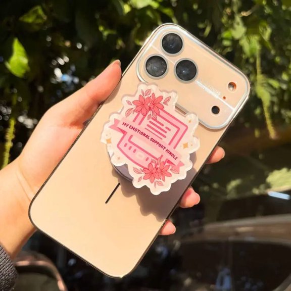 My Emotional Support Phone Grip: Cute Pink Magnetic Grip