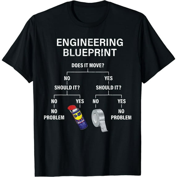 My Engineering Blueprint - Funny Engineer T-Shirt