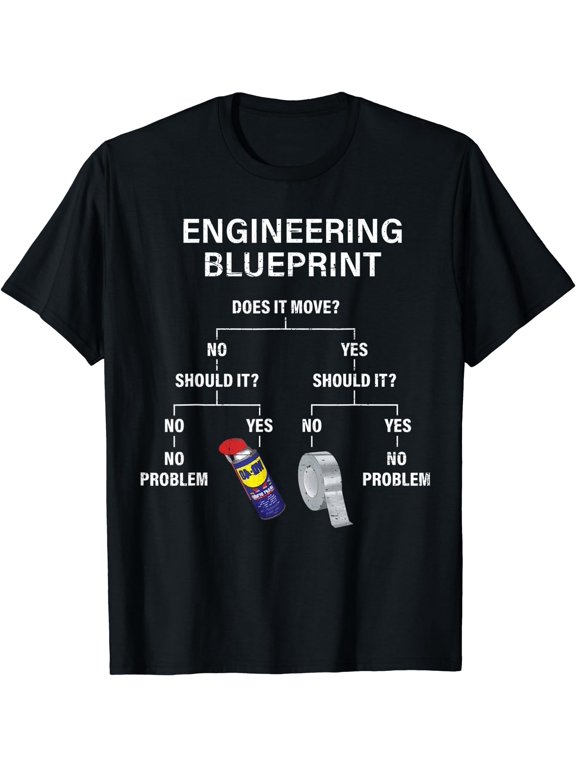 My Engineering Blueprint - Funny Engineer T-Shirt