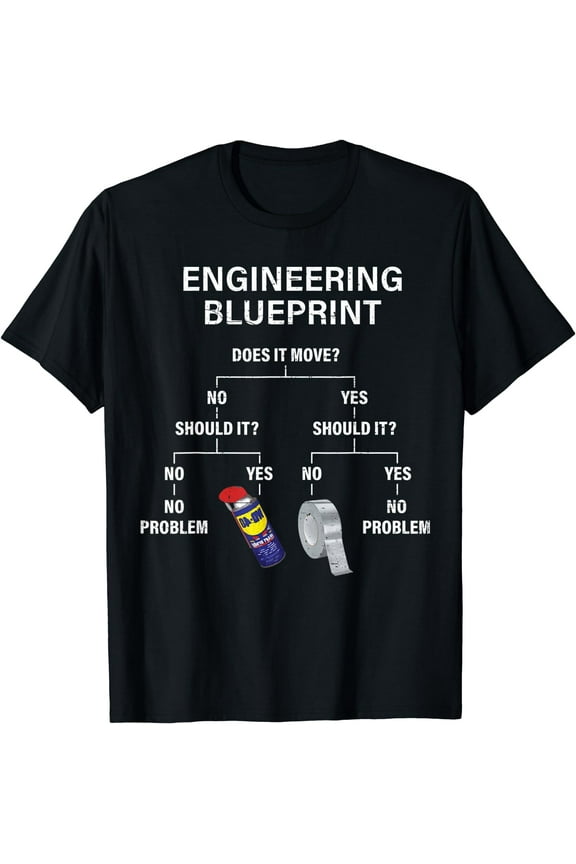 My Engineering Blueprint - Funny Engineer T-Shirt