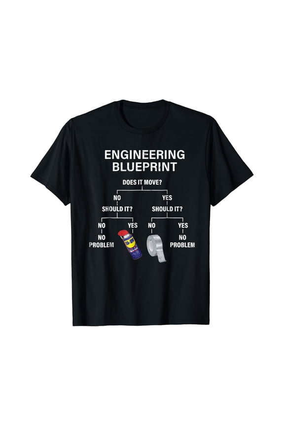 My Engineering Blueprint - Funny Engineer T-Shirt