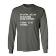 thumbnail image 1 of My Entire Life Can Be Described In One Sentence It Didn't Go As Planned Sarcastic Novelty Gift Idea Adult Humor Funny Men's Long Sleeve Shirts, 1 of 3