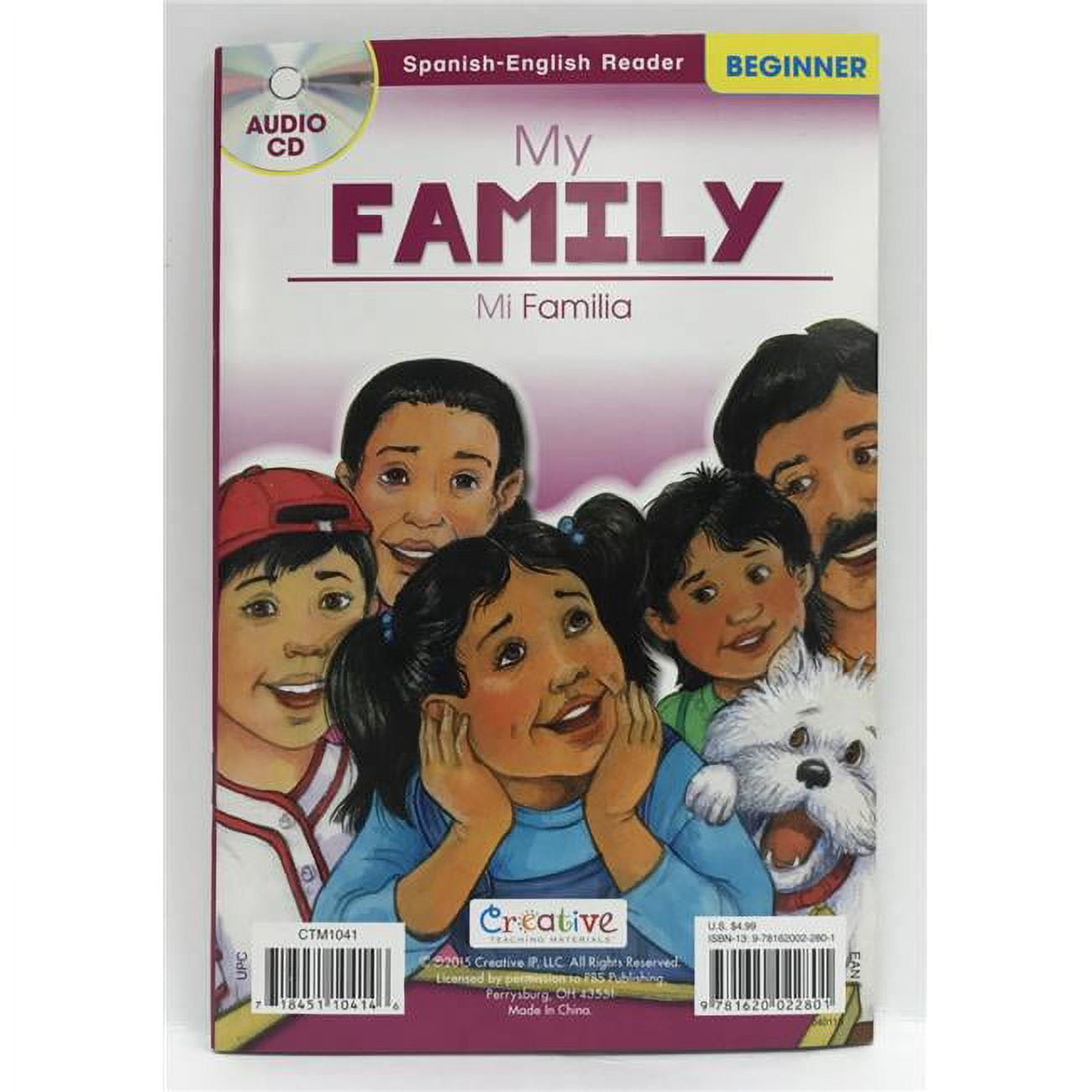 My Family &amp; Mi Familia Spanish-English Book with CD - Walmart.com