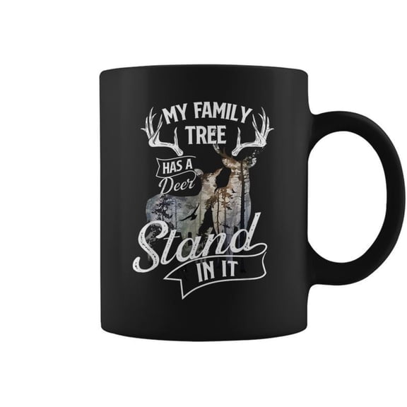 My Family Tree Has Deer Stand In It Wildlife Deer Hunter Coffee Mugs