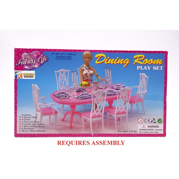 My Fancy Life Dining Room Dolls' Furniture set for 11"-12" Fashion dolls