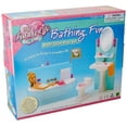 thumbnail image 1 of My Fancy Life Dollhouse Furniture - Bathing Fun with Bath Tub and Toilet Playset BATHROOM, 1 of 3