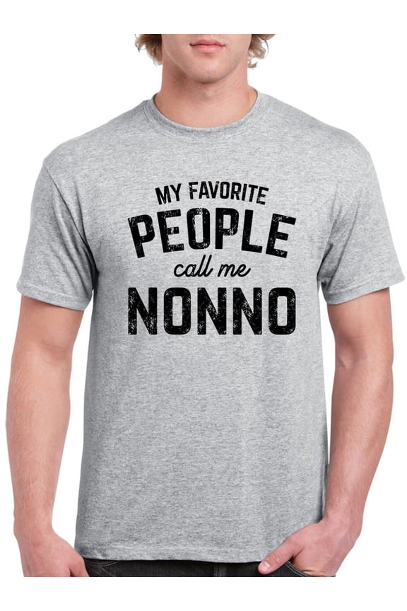 My Fav People Call Me Nonno Men T-Shirt, Male Medium