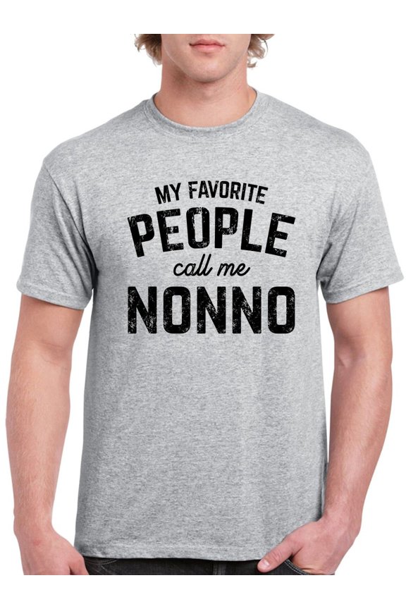 My Fav People Call Me Nonno Men T-Shirt, Male x-Large