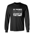 thumbnail image 1 of My Favori*e Son Bought Me This Shirt Sarcastic Humor Novelty Men's Long Sleeve Shirts, 1 of 3