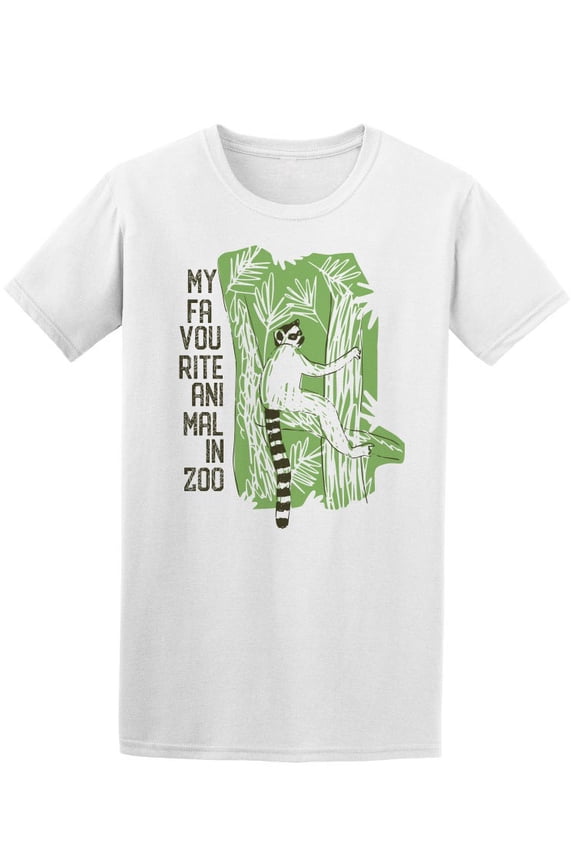 My Favorite Animal Lemur T-Shirt Men -Image by Shutterstock, Male 4X-Large