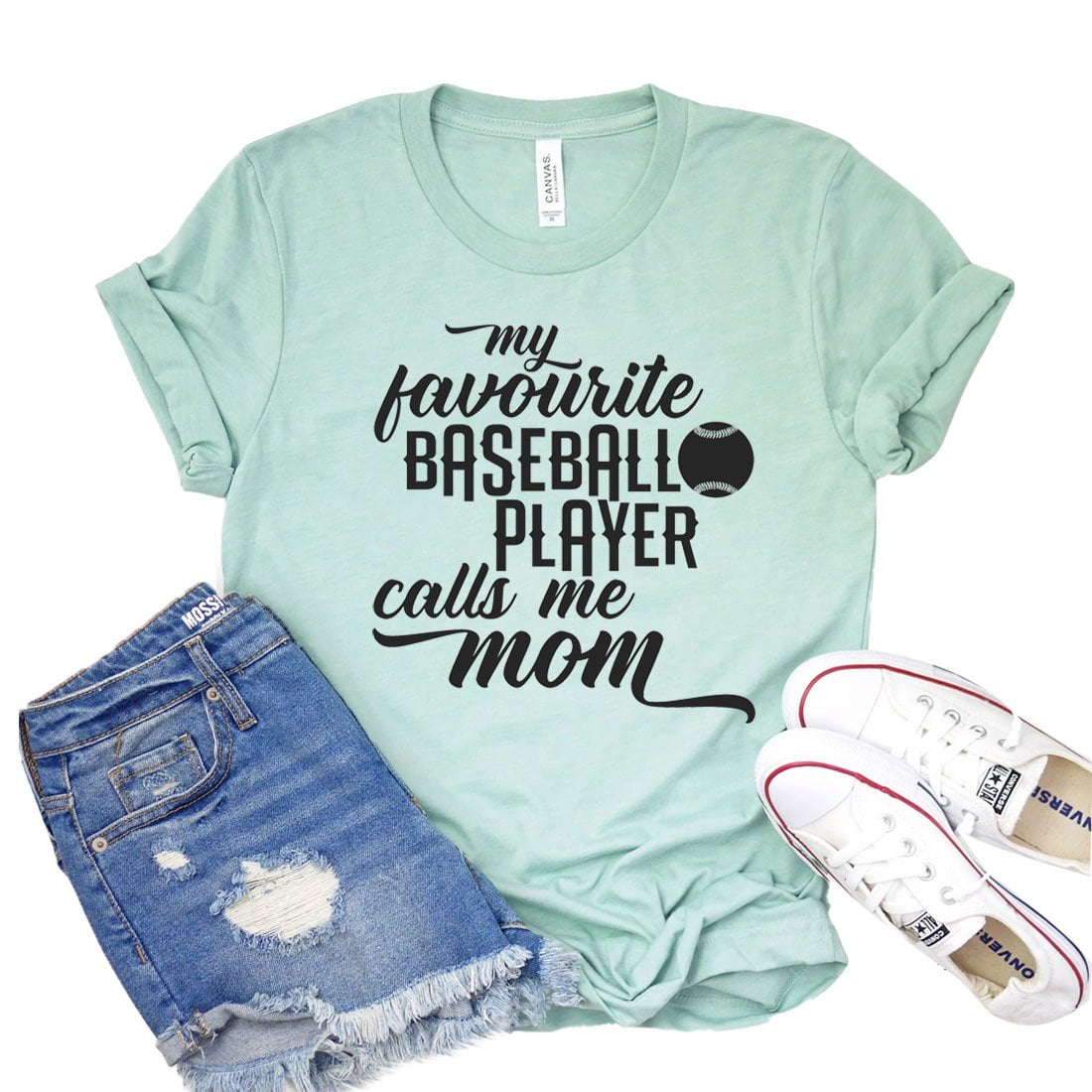 Baseball Mom T Shirt Favorite Baseball Player Mother Gift Baseball Mom T Shirt Favorite Baseball Player Mother Gift