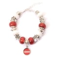 thumbnail image 1 of My Favorite Beads 143192PMM155 Wisconsin Badgers Bracelet with Dangling Handmade Pendant, 1 of 1
