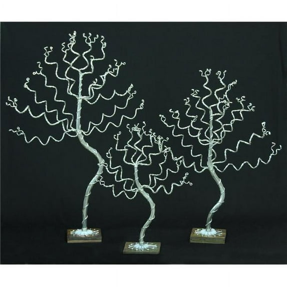 My Favorite Beads 143192PMM346 Small, Medium Tall Jewelry Trees on Slate Base