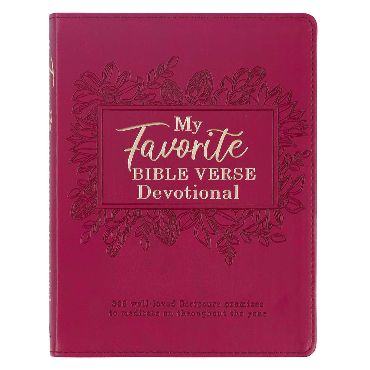 My Favorite Bible Verse - Daily Devotional For Women - 366 Well-loved Scripture Promises to Meditate on Throughout the Year,  Imperial Red Faux Leather