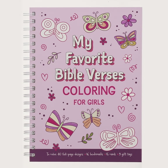 My Favorite Bible Verses Coloring for Girls, Ages 8-12