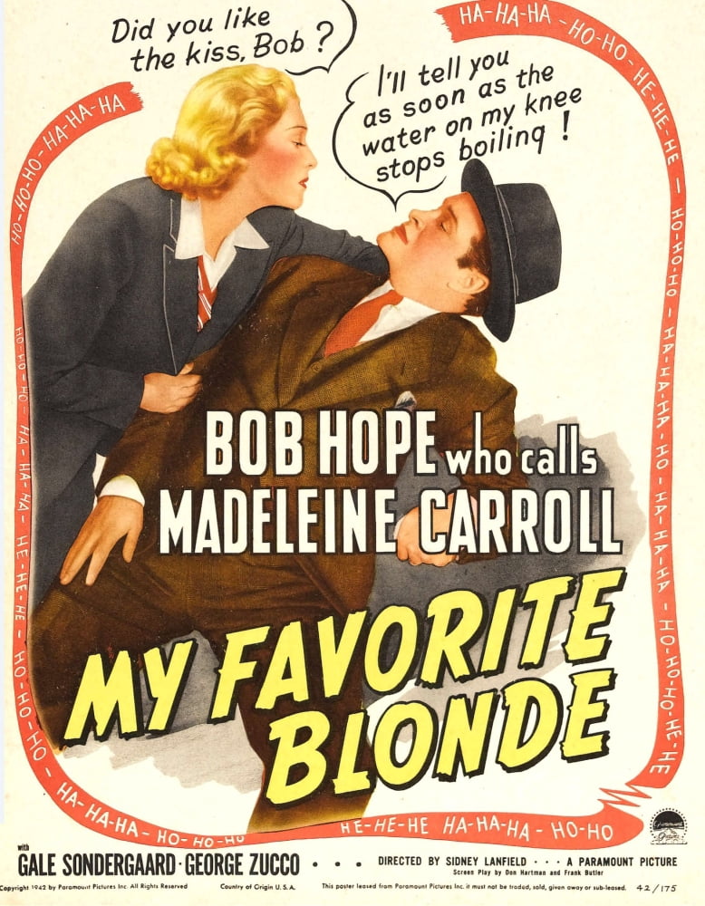 My Favorite Blonde Canvas Art - (11 x 17)